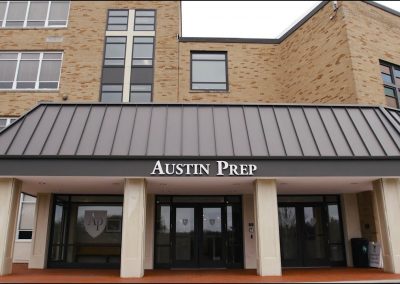 Austin Prep Entrance Precast Panels & Brick Pavers