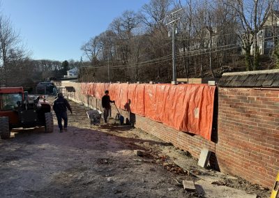 Rebuild of Historic Wall Misselwood Hall Endicott College